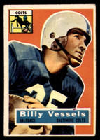 1956 Topps #120 Billy Vessels Very Good RC Rookie 