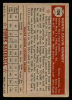 1952 Topps #124 Monte Kennedy Very Good  ID: 277709