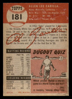 1953 Topps #181 Al Zarilla Excellent  ID: 299527