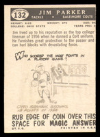 1959 Topps #132 Jim Parker Very Good RC Rookie 