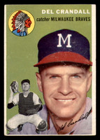 1954 Topps #12 Del Crandall Excellent  ID: 296155