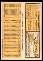 1963 Topps #576 Johnny Temple VG-EX  ID: 265230