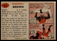 1957 Topps #11 Roosevelt Brown Excellent+ 