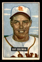 1951 Bowman #136 Ray Coleman Excellent  ID: 298244