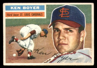 1956 Topps #14B Ken Boyer White Backs Very Good  ID: 296468