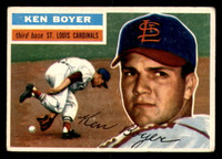 1956 Topps #14B Ken Boyer White Backs Very Good  ID: 296471