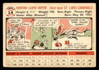 1956 Topps #14B Ken Boyer White Backs Very Good  ID: 296471