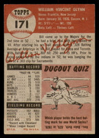 1953 Topps #171 Bill Glynn Very Good RC Rookie 