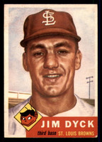 1953 Topps #177 Jim Dyck Very Good RC Rookie  ID: 296036