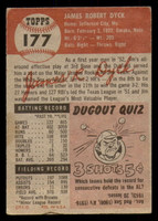 1953 Topps #177 Jim Dyck Very Good RC Rookie  ID: 296037