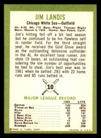 1963 Fleer #10 Jim Landis Ex-Mint  ID: 281508