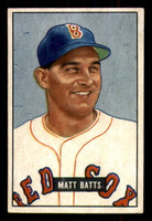 1951 Bowman #129 Matt Batts Excellent 