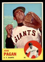 1963 Topps #545 Jose Pagan Excellent+  ID: 300355