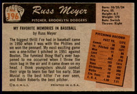 1955 Bowman #196 Russ Meyer Excellent+  ID: 253795