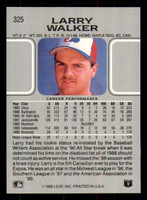 1990 Leaf #325 Larry Walker NM-Mint RC Rookie  ID: 271613