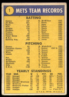 1970 Topps #   1 World Champions Mets G-VG  ID: 265234