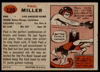 1957 Topps #120 Paul Miller DP Near Mint RC Rookie 
