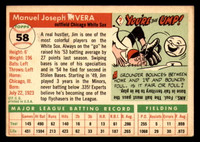 1955 Topps #58 Jim Rivera UER Very Good  ID: 296389