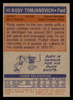 1972-73 Topps #103 Rudy Tomjanovich Near Mint  ID: 276191