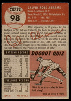 1953 Topps #98 Cal Abrams DP Excellent  ID: 252902