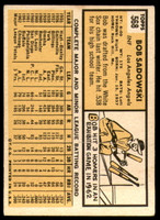 1963 Topps #568 Bob Sadowski Excellent  ID: 265207