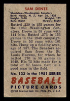 1951 Bowman #133 Sam Dente Very Good  ID: 298242