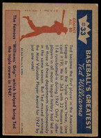 1959 Fleer Ted Williams #33 1947 - Another Triple Crown for Ted Excellent+ 