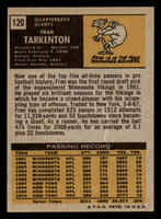 1971 Topps #120 Fran Tarkenton VG-EX  ID: 270719