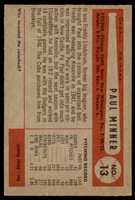 1954 Bowman #13 Paul Minner Excellent+  ID: 253139