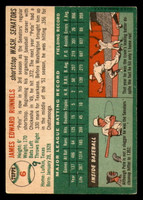 1954 Topps #6 Pete Runnels Writing on Back 