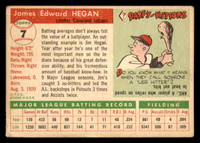 1955 Topps #7 Jim Hegan Poor 