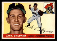 1955 Topps #73 Jack Shepard Excellent RC Rookie 
