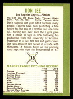 1963 Fleer #18 Don Lee Miscut 