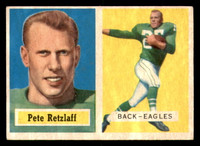 1957 Topps #2 Pete Retzlaff Very Good RC Rookie  ID: 270325