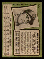 1971 Topps #696 Jerry Morales Excellent High Number 