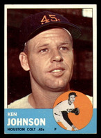 1963 Topps #352 Ken Johnson Ex-Mint  ID: 299963