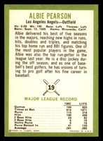 1963 Fleer #19 Albie Pearson Very Good  ID: 281554