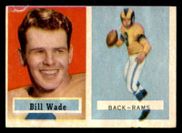 1957 Topps #34 Bill Wade Very Good 