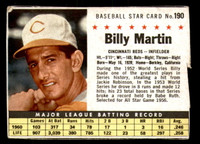 1961 Post Cereal #190 Billy Martin VG-EX  ID: 280591
