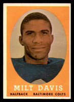 1958 Topps #98 Milt Davis Ex-Mint  ID: 270140