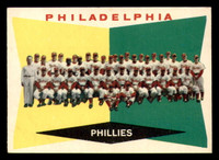1960 Topps #302 Phillies Team Checklist 353-429 Marked 