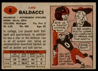 1957 Topps #4 Lou Baldacci Ex-Mint RC Rookie  ID: 252490