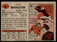 1957 Topps #8 Dave Middleton Ex-Mint  ID: 252493