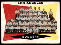 1960 Topps #18 Dodgers Team Checklist 1-88 G-VG  ID: 235538
