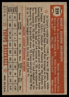 1952 Topps #229 Gene Bearden UER Very Good  ID: 251007