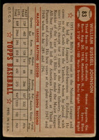 1952 Topps #83 Billy Johnson Very Good  ID: 237194