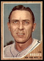 1962 Topps #85 Gil Hodges Excellent+  ID: 215270