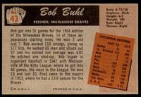 1955 Bowman #43 Bob Buhl Ex-Mint  ID: 210262