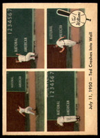 1959 Fleer Ted Williams #40 Ted Crashes Into Wall Ex-Mint  ID: 202447
