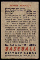 1951 Bowman #163 Monte Kennedy Excellent 